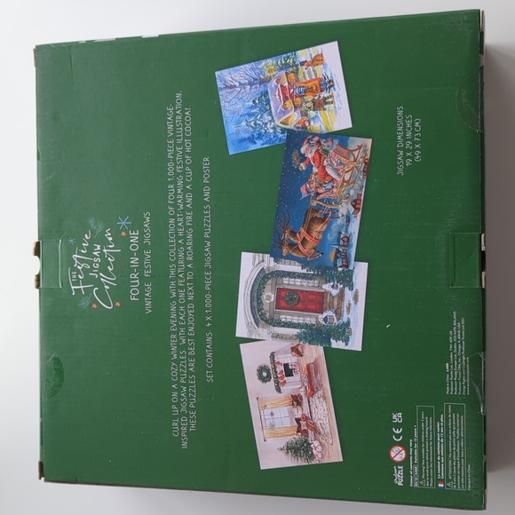 Four Christmas Jigsaw puzzles, 1000 piece each - Picture 2 of 3